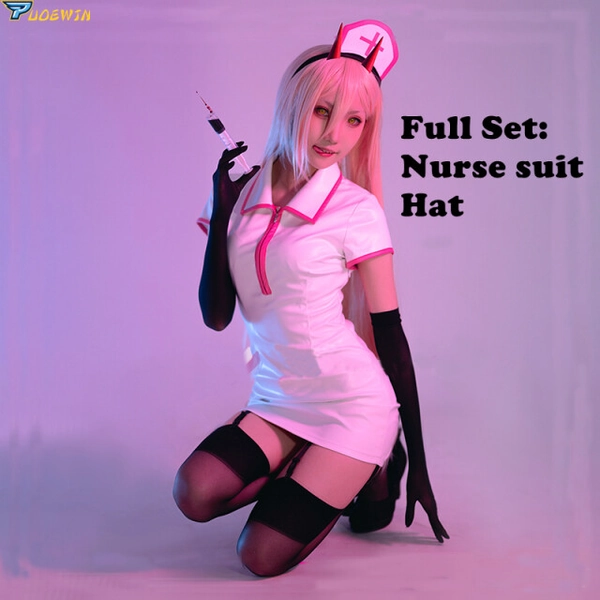 Chainsaw Man Makima Cosplay Power Cosplay Costume Nurse Uniform Costume Outfit