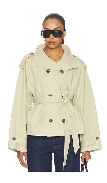 Saint Cropped Trench Jacket