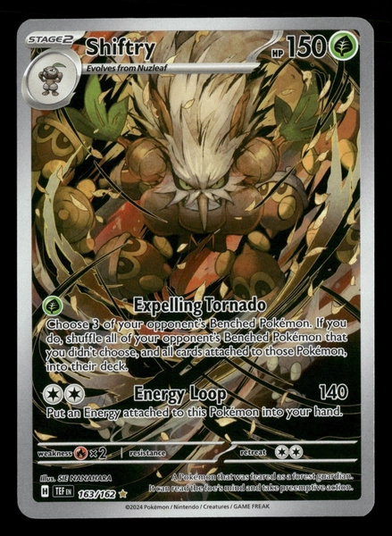 Shiftry - 163/162 - Illustration Rare - Temporal Forces - Pokemon Card - NM/M