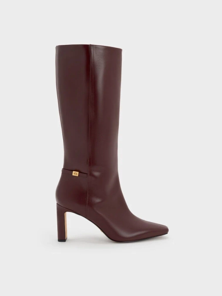 Georgina Leather Knee-High Boots