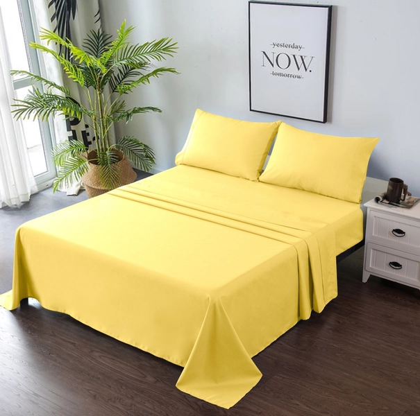 Superb 4 PC Bed Sheet Set - Breathable, Deep Pocket, Extra Soft