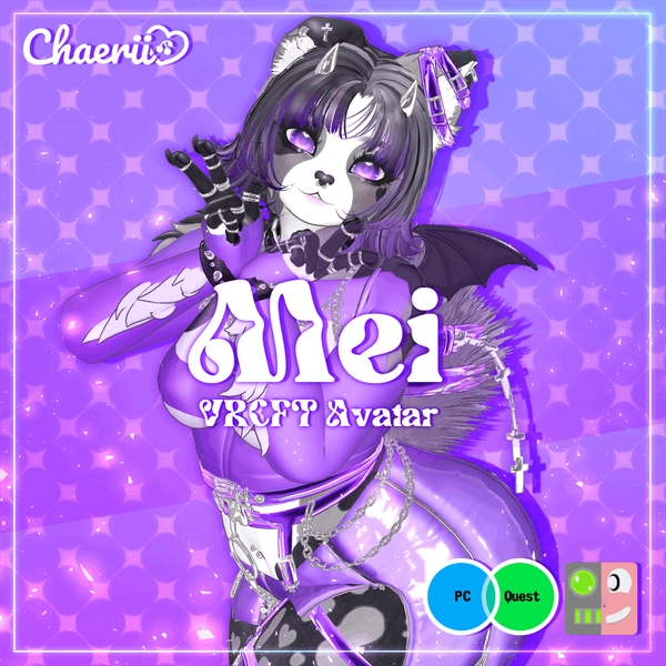 Mei by Chaerii 💗 VRCFT | PC & QUEST | Furry Avatar