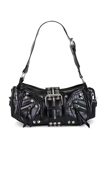Faux Nappa Shoulder Bag