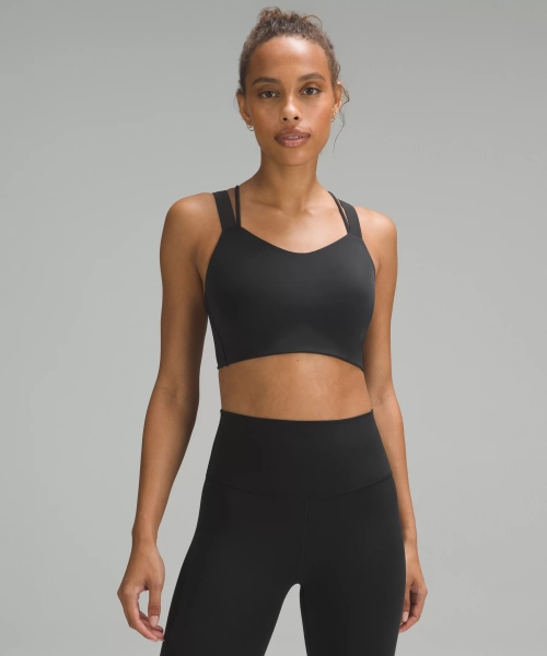 Like a Cloud Longline Bra *Light Support, D/DD Cup - Black - 12