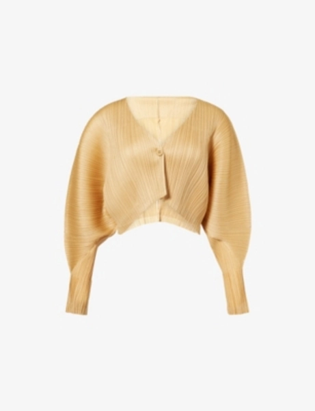 Issey Miyake Pleated Knit Cardigan