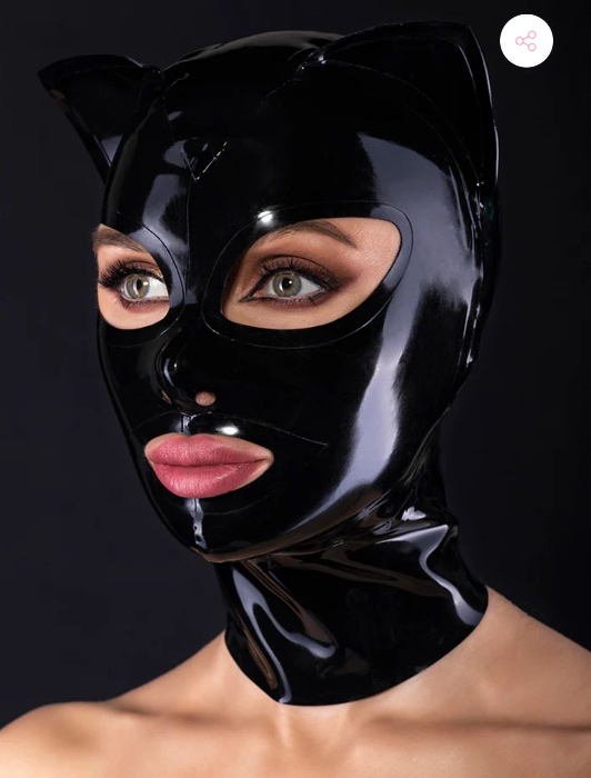 latex cat mask