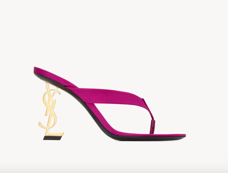 Saint Laurent Opyum Mules In Satin Crepe