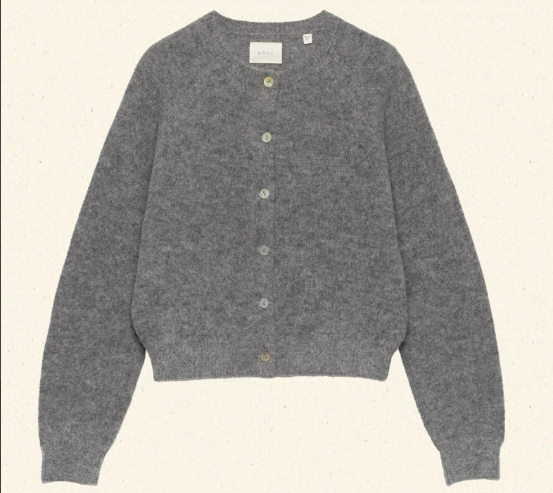PETRA CARDIGAN -- DARK HEATHER GREY | DARK HEATHER GREY / S