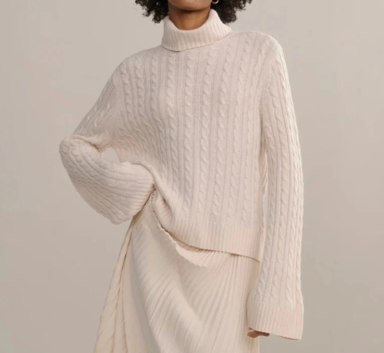 Cable Nell Turtleneck | Jenni Kayne