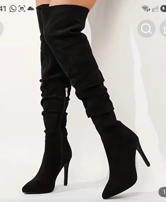 Steleto suerte over the knee boots