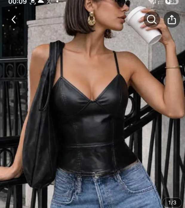 Leather top