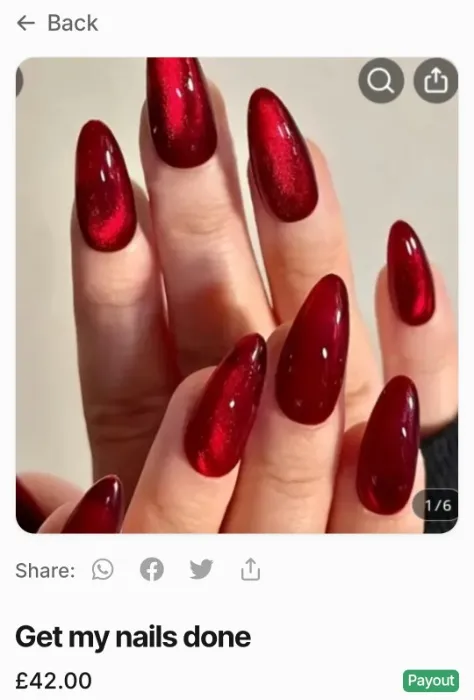 Getting my nails done 