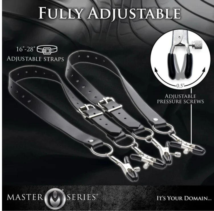 Spread Labia Spreader Straps with Clamps