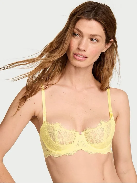 Lingerie SET - DREAM ANGELS Lace Unlined Full-Coverage Balconette