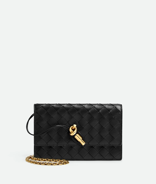 Women's Andiamo Pouch on Chain in Black