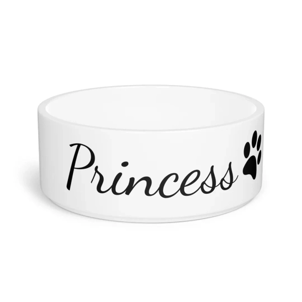 Ceramic Pet Bowl Princess - Etsy