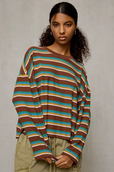 BDG Spill The Tee Boxy Long Sleeve T-Shirt