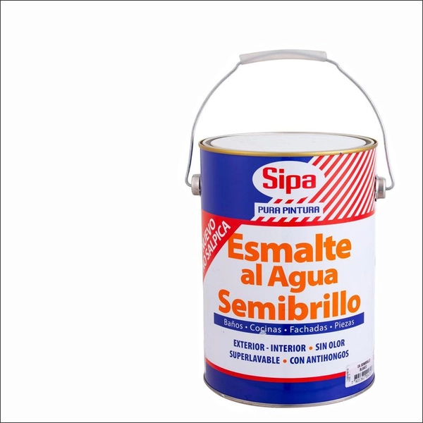Esmalte al Agua 1 galón(es) Semibrillante Blanco | Sodimac Chile