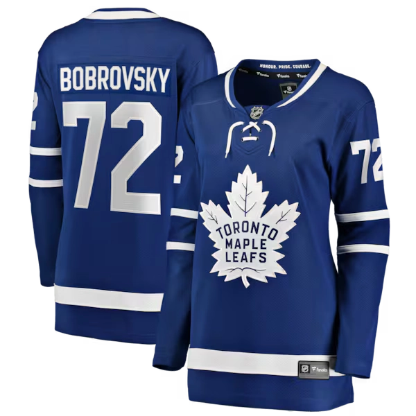 Sergei Bobrovsky Toronto Maple Leafs Fanatics Women's Home Breakaway Jersey - Blue