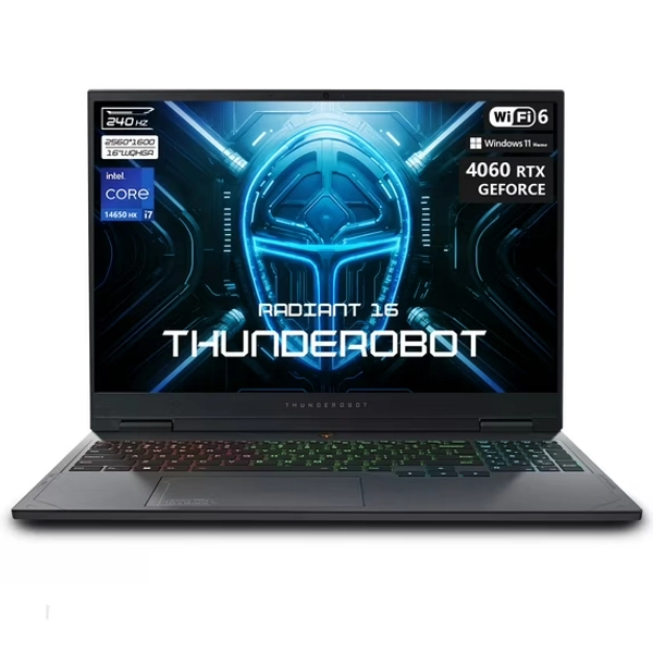 Thunderobot Radiant 16 Laptop, 16" WQXGA 240Hz,Intel i7-14650HX, GeForce 4060, 64GB RAM, 4TB SSD, Win 11