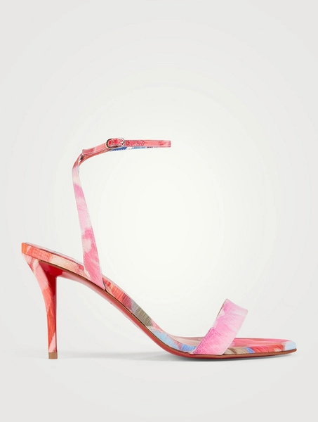 CHRISTIAN LOUBOUTIN - Miss Z Chiné Sandals In Peonies Print