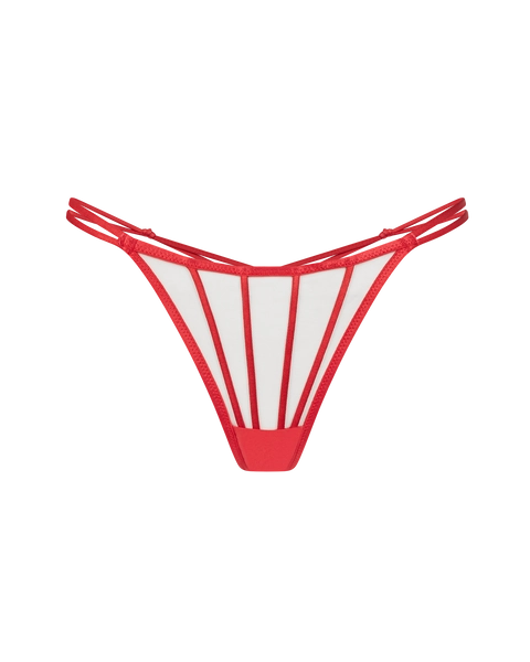 Ozara Panties in Sand/Red