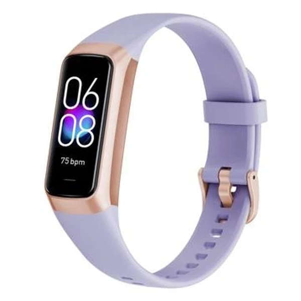 C60 1.1 tommer vandtæt smartur med pulsmåler til måling af blodets iltindhold og kropstemperatur Fitness Tracker Sports Smart Wristband - lys lilla