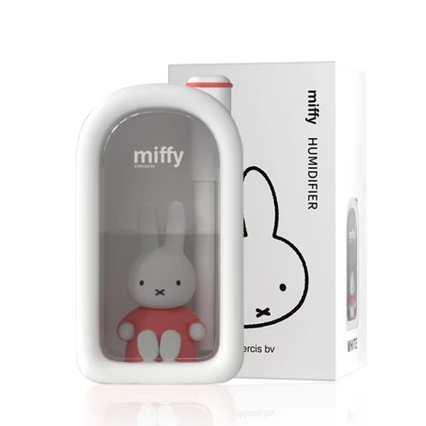 Mipow X Miffy Cool Mist Humidifier - Ultrasonic Quiet , Mini Cute Humidifier with Night Light for Bedroom/Babies Nursery/Office, 380ml