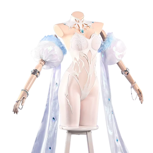 Brown Dust 2 Wilhelmina Bunny Girl Cosplay Costume Ice Snow Private Suit Halloween Party Outfit for Women - AliExpress 