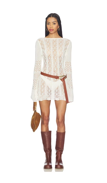 Mattie Crochet Mini Dress