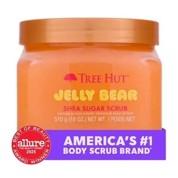 Naterra International Inc. Tree Hut Jelly Bear Exfoliating Shea Sugar Body Scrub 18 oz