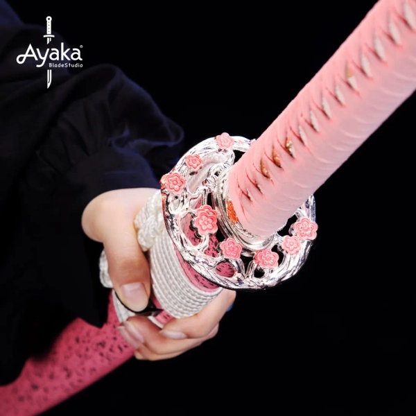 Handcrafted Pink Japanese Katana, Decorative Sakura Themed Sword, Cosplay Prop, Girlfriend Gift, Costume Weapon, Gift for Her Christmas Gift - Etsy