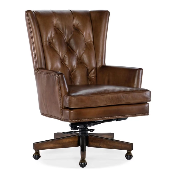 Hooker Furniture Leather Desk Chair in Brown