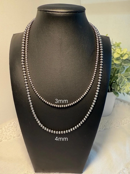 Navajo Pearl Necklace, Western Style, cowgirl, cowboy, Sterling Silver Necklace,  gift, mother's day