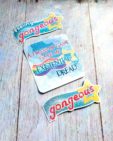 Dress-up Game Sticker, Custom Stickers, Shining Nikki, Infinity Nikki - Etsy (Set of 3)