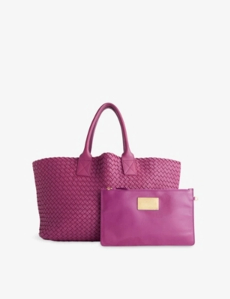 Pre-Loved Bottega Veneta Large Cabat Leather Tote Bag
