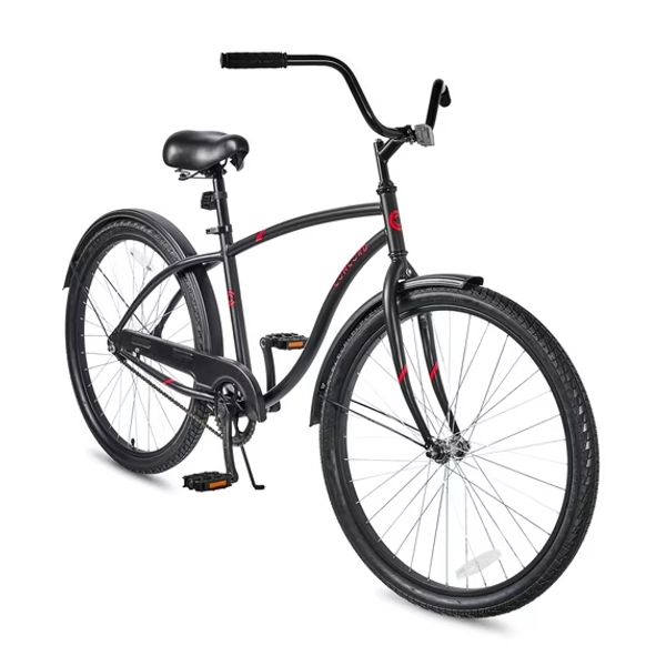 26" Concord Pacifica Cruiser Bicycle, Fits Riders 5'2" - 5'10"+, Adult, Unisex, Matte Black