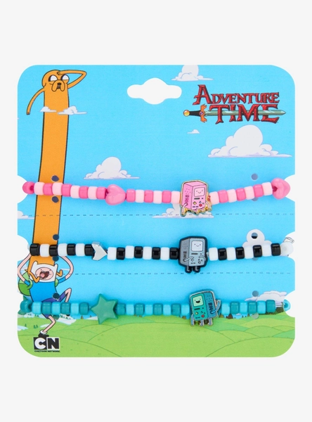 Adventure Time BMO Trio Bead Bracelet Set