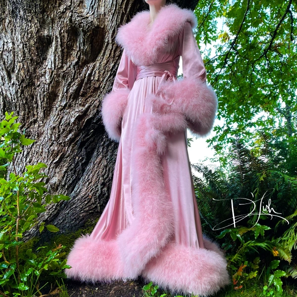 Blush "Dominique" Dressing Gown 