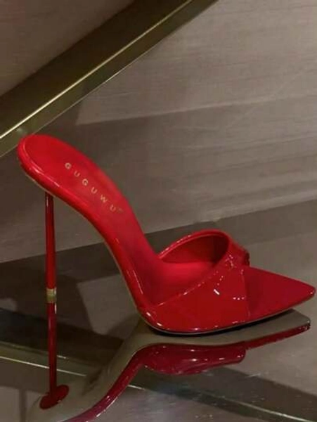  Color High Heel Sandals, Square Toe Sexy Slingback Stilettos For Summer, Recommended To Order One Size Up According To Size Chart, Red Shoes