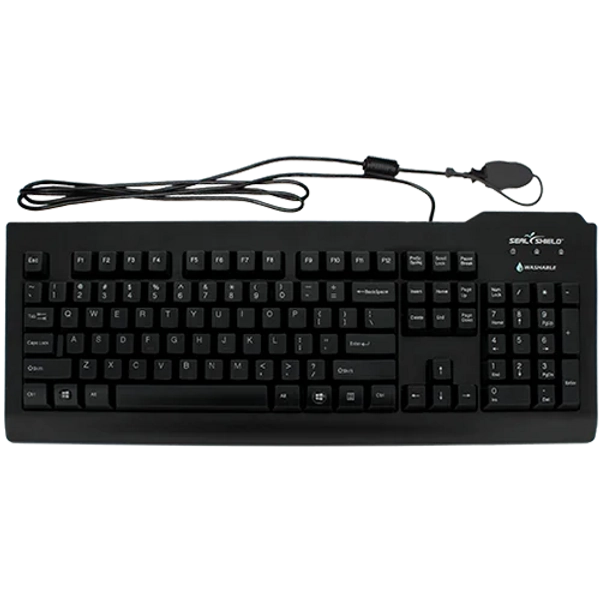 Seal Clean Glow™ Waterproof Keyboard w/Key Lock - SSKSV207G r4 - Seal Shield