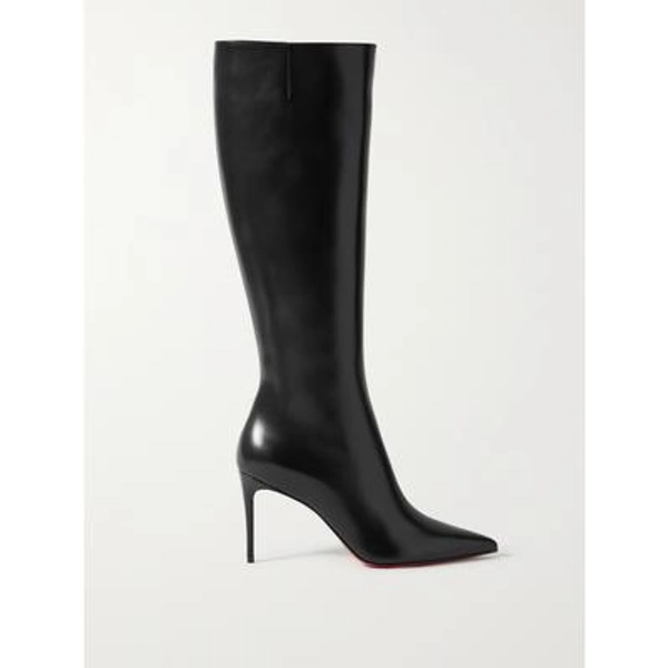 Christian Louboutin - Kate Botta 85 Leather Knee Boots - Black