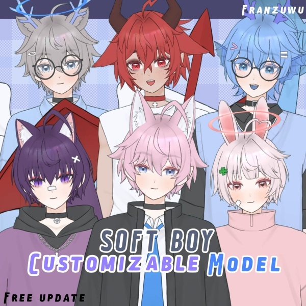 Soft Boy Customizable Model (Franzuwu) by Franzuwu (@franzuwu)