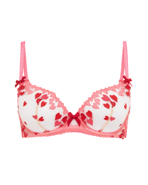Cupid Plunge Underwired Bra in Pink | Agent Provocateur