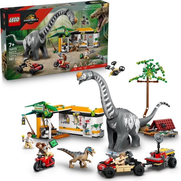 LEGO® Jurassic World 76973 A raptor és a Titanosaurus keresése