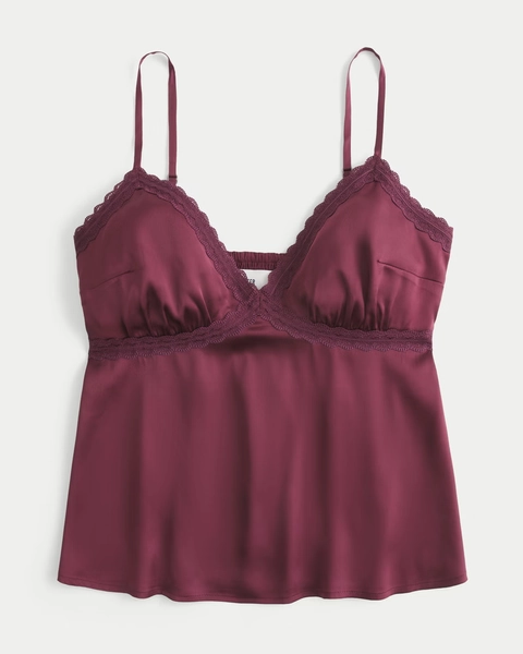 Easy Lace-Trim Satin Cami