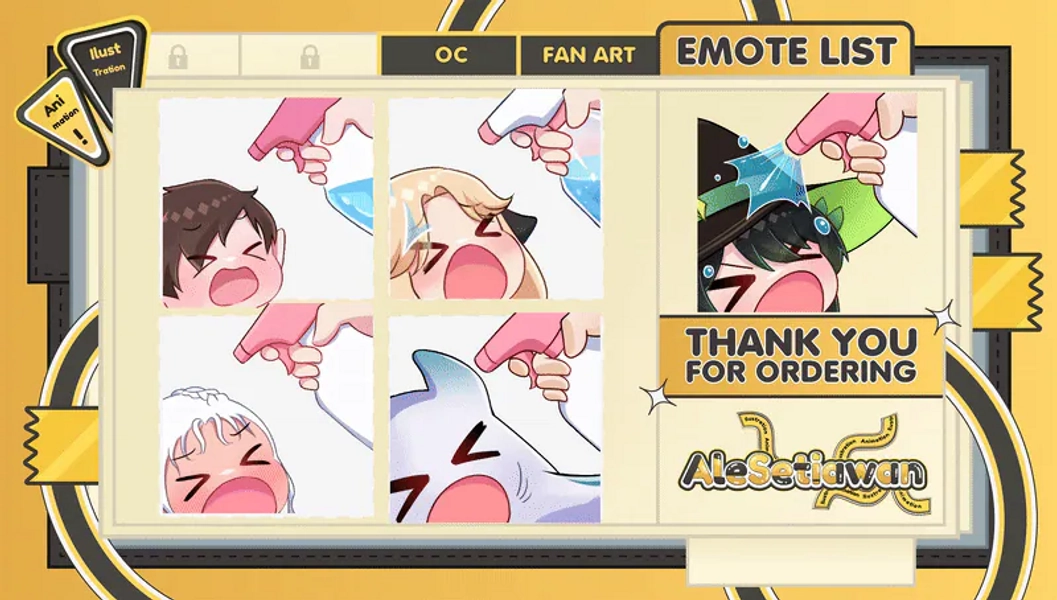 YCH Spray Emote by awan (@awan)