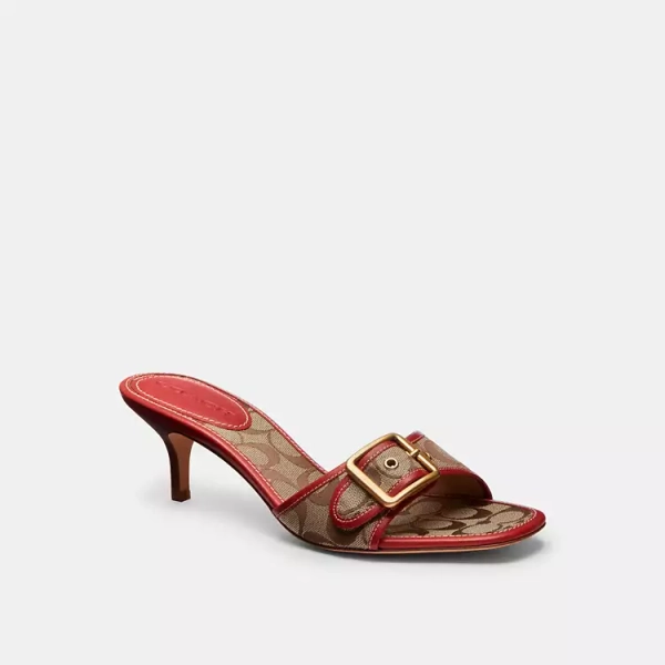 Margot Sandal In Signature Sateen Jacquard