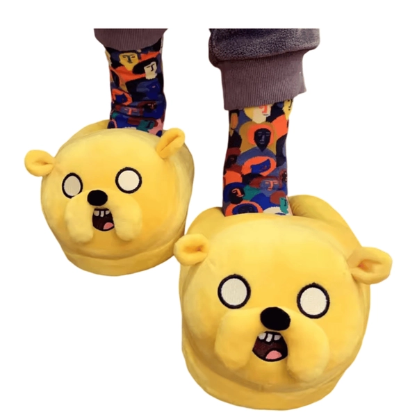 Anime Adventure Time Jake The Dog Plush Slippers - PlushStore.com - World of plushies