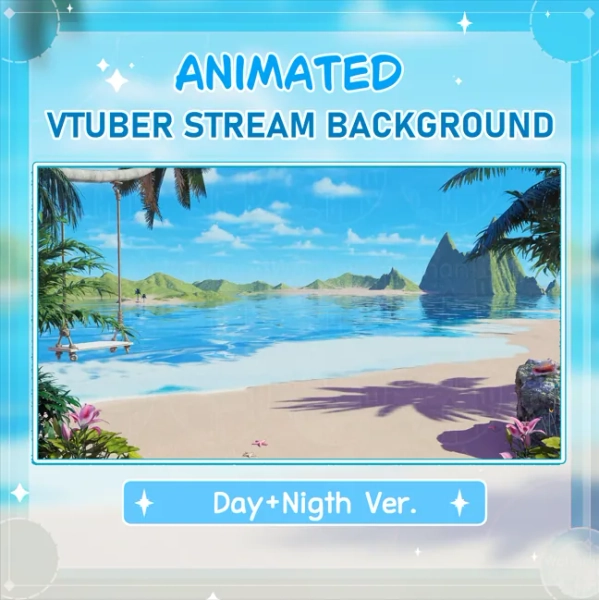 Beach + Summer House + Cozy Pool Summer Set [Animated Backgrounds] by Wohani (kiowe_sama) (@Wohani)